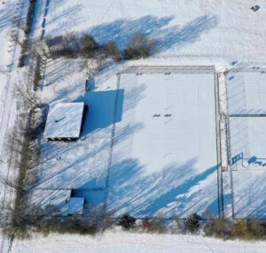 TC-Oetisheim Tennis Anlage im Winter
